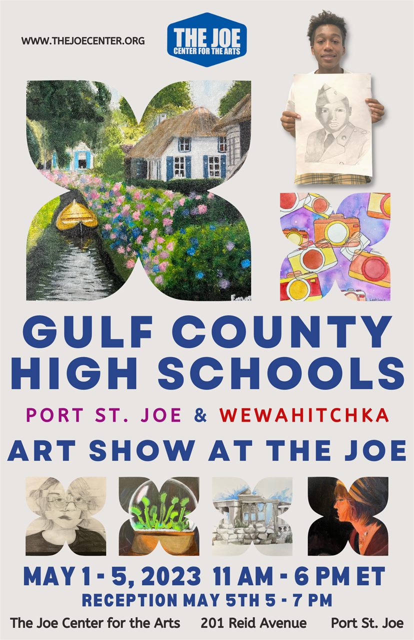 Gulf County High School Art Show Poster